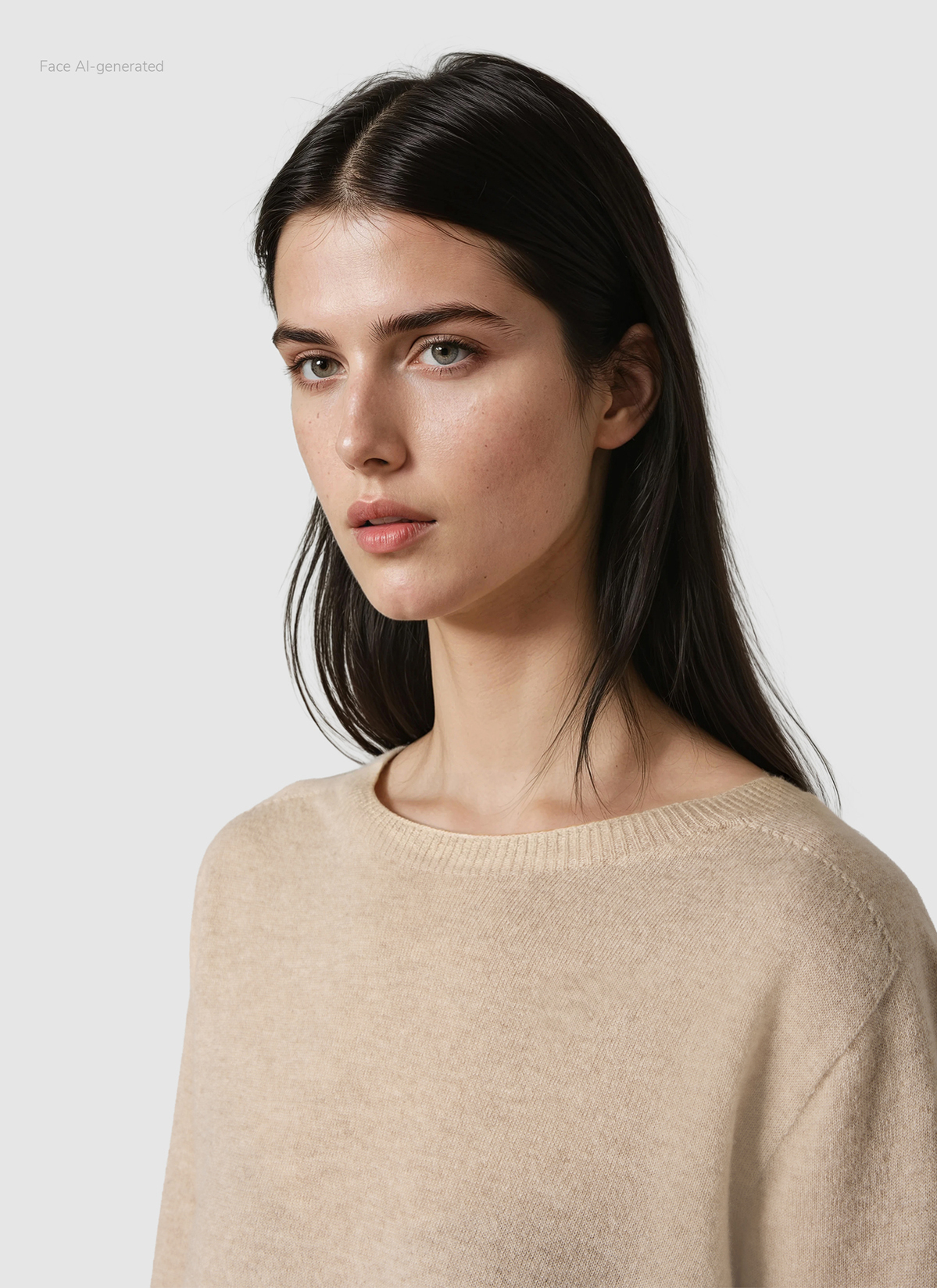 Pullover Rundhals 1/1 Arm, French Oak Detailansicht 1