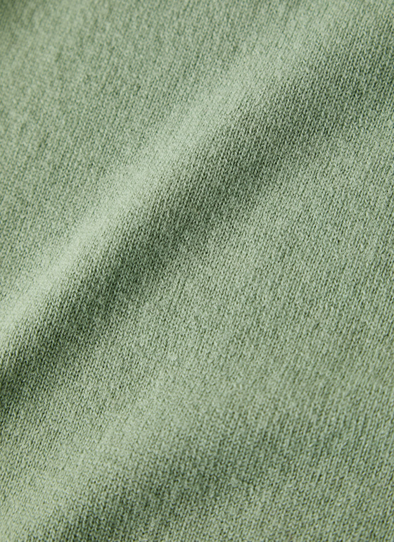 Pullover Stehkragen 1/1 Arm Matcha Tea Frontansicht