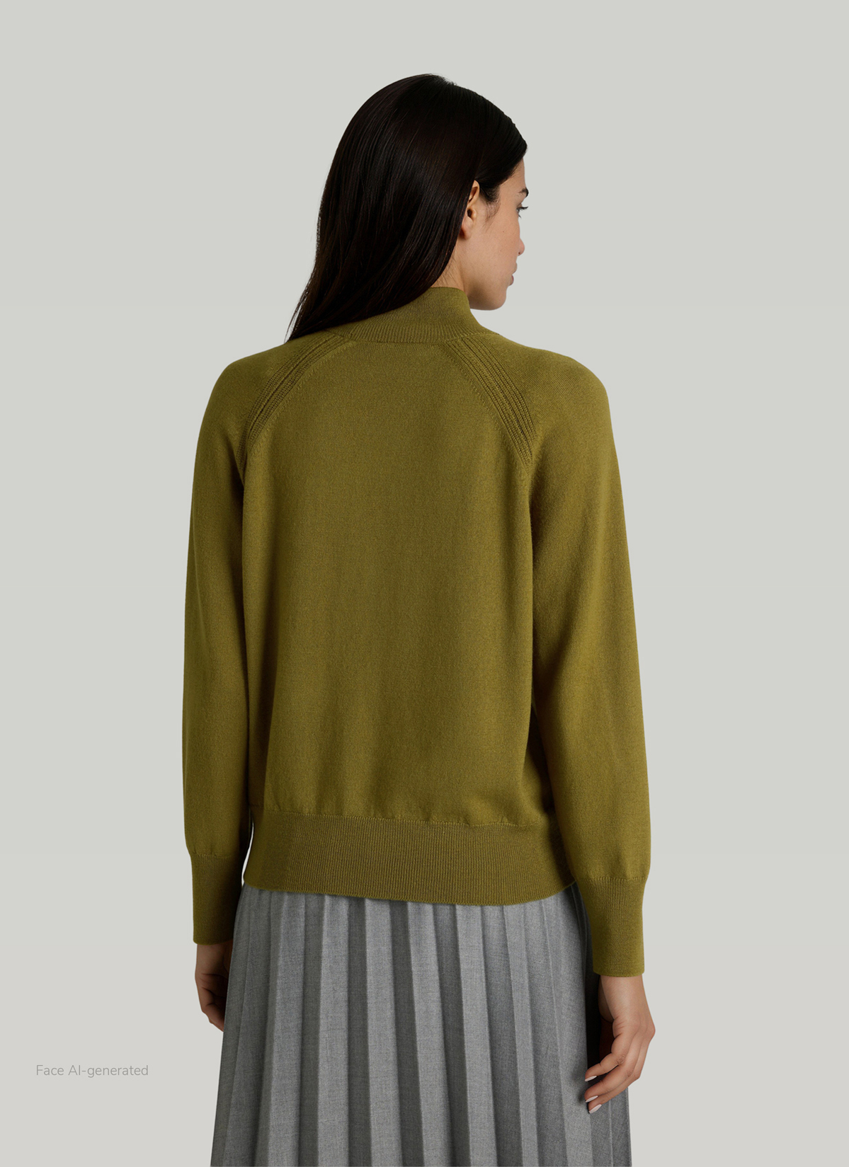Pullover Stehkragen 1/1 Arm, Autumn Forest Rückansicht