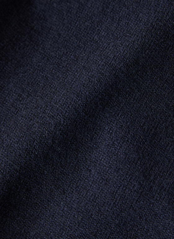 Pullover Stehkragen 1/1 Arm Navy Frontansicht