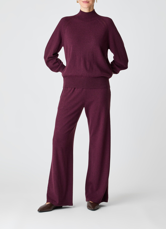 Pullover Stehkragen 1/1 Arm Oxid Red Frontansicht