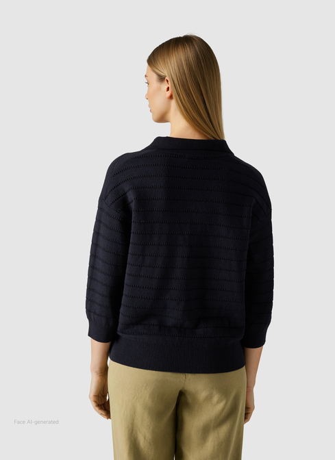 Pullover Polo 1/2 Arm width=