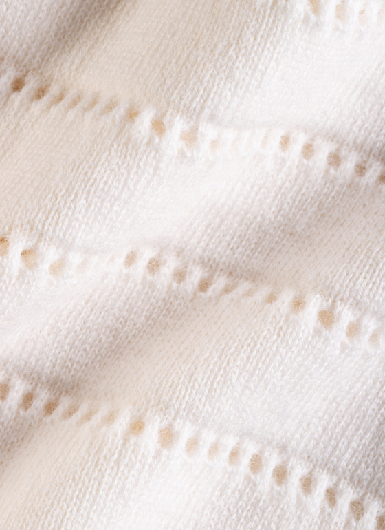 Pullover Polo 1/2 Arm New White Frontansicht