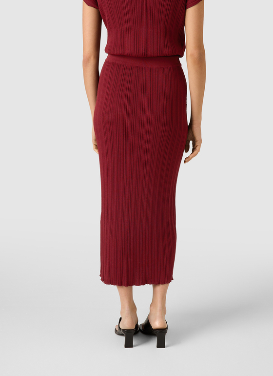 Pullover Rollkragen 1/1 Arm Red Pear Frontansicht