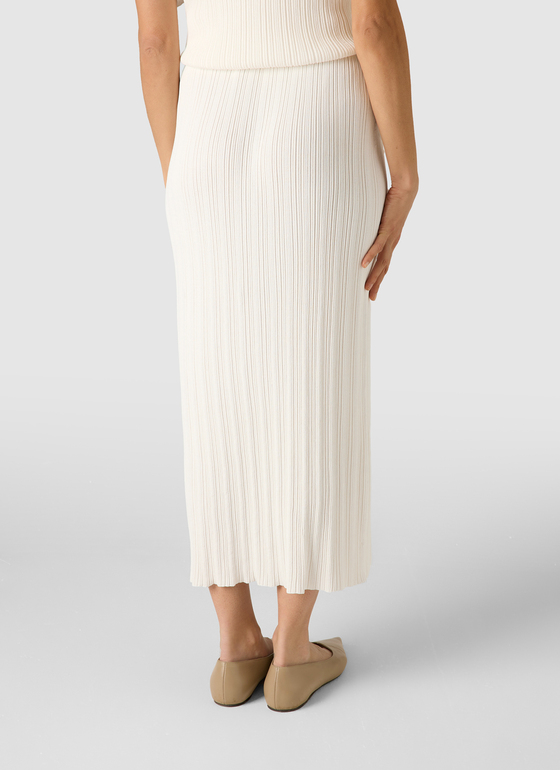 Pullover Rollkragen 1/1 Arm Off White Frontansicht