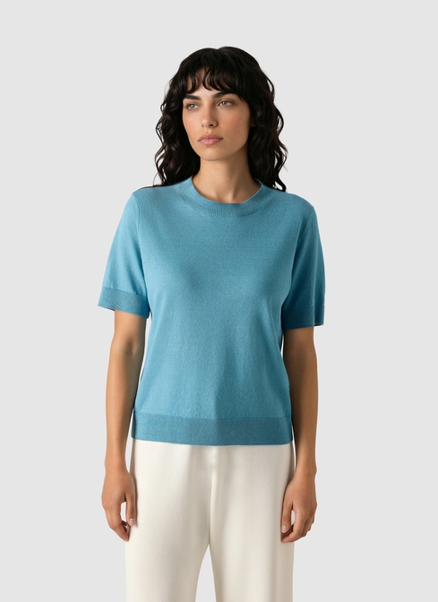 Pullover Rundhals 1/2 Arm width=