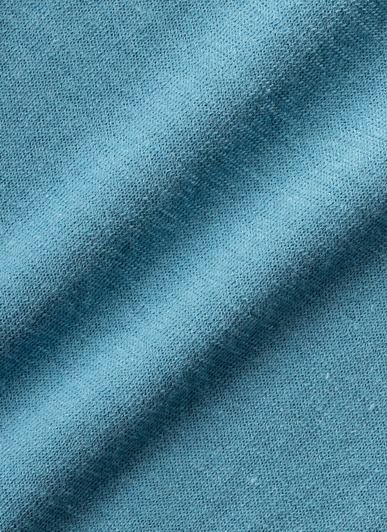 Pullover Rundhals 1/2 Arm Delphinium Blue Frontansicht