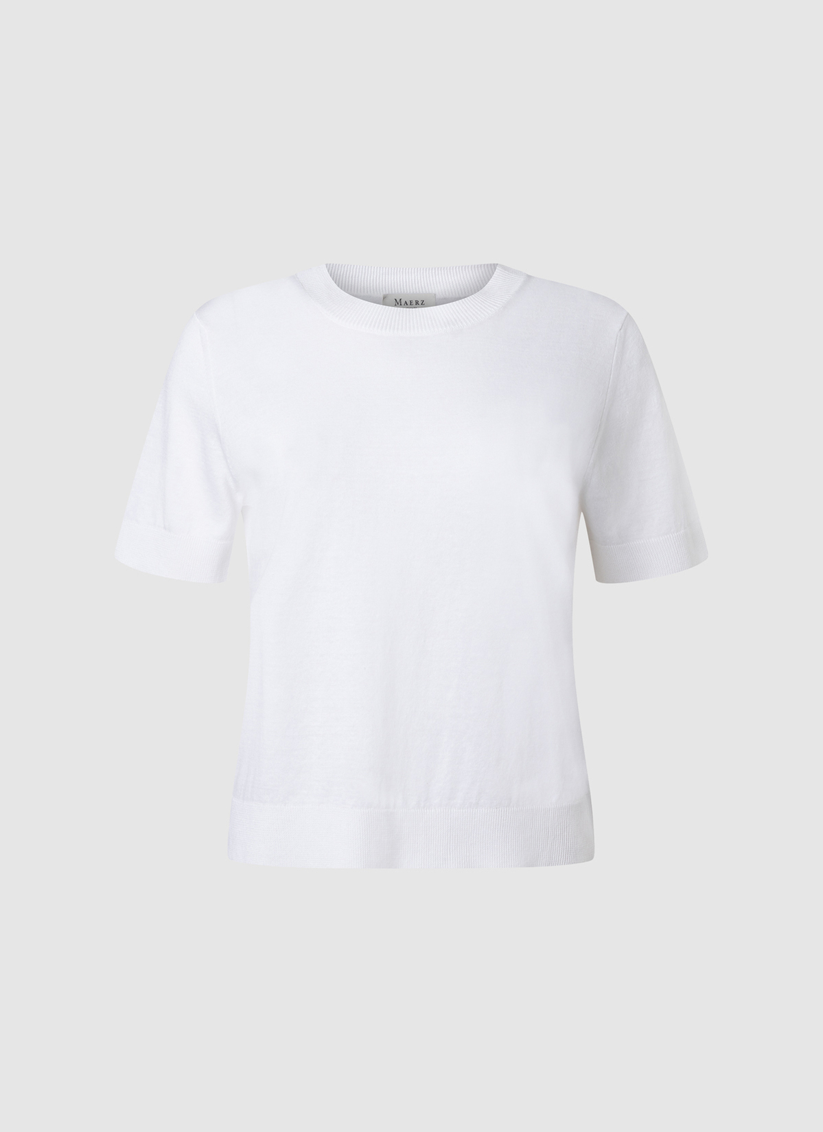 Pullover Rundhals 1/2 Arm, New White 