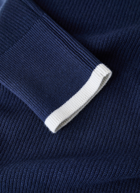 Pullover V-Ausschnitt 1/1 Arm Bright Night Frontansicht