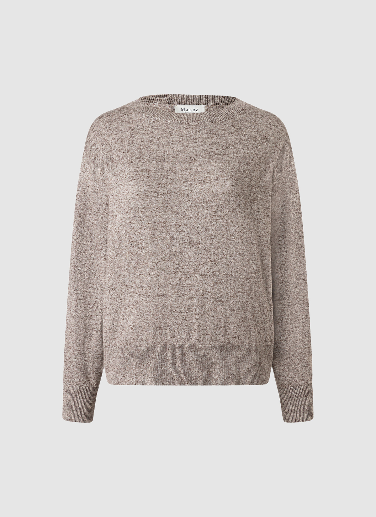 Pullover Rundhals 1/1 Arm, Pale Brown 