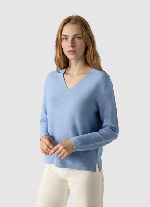 Pullover V-Ausschnitt 1/1 Arm width=