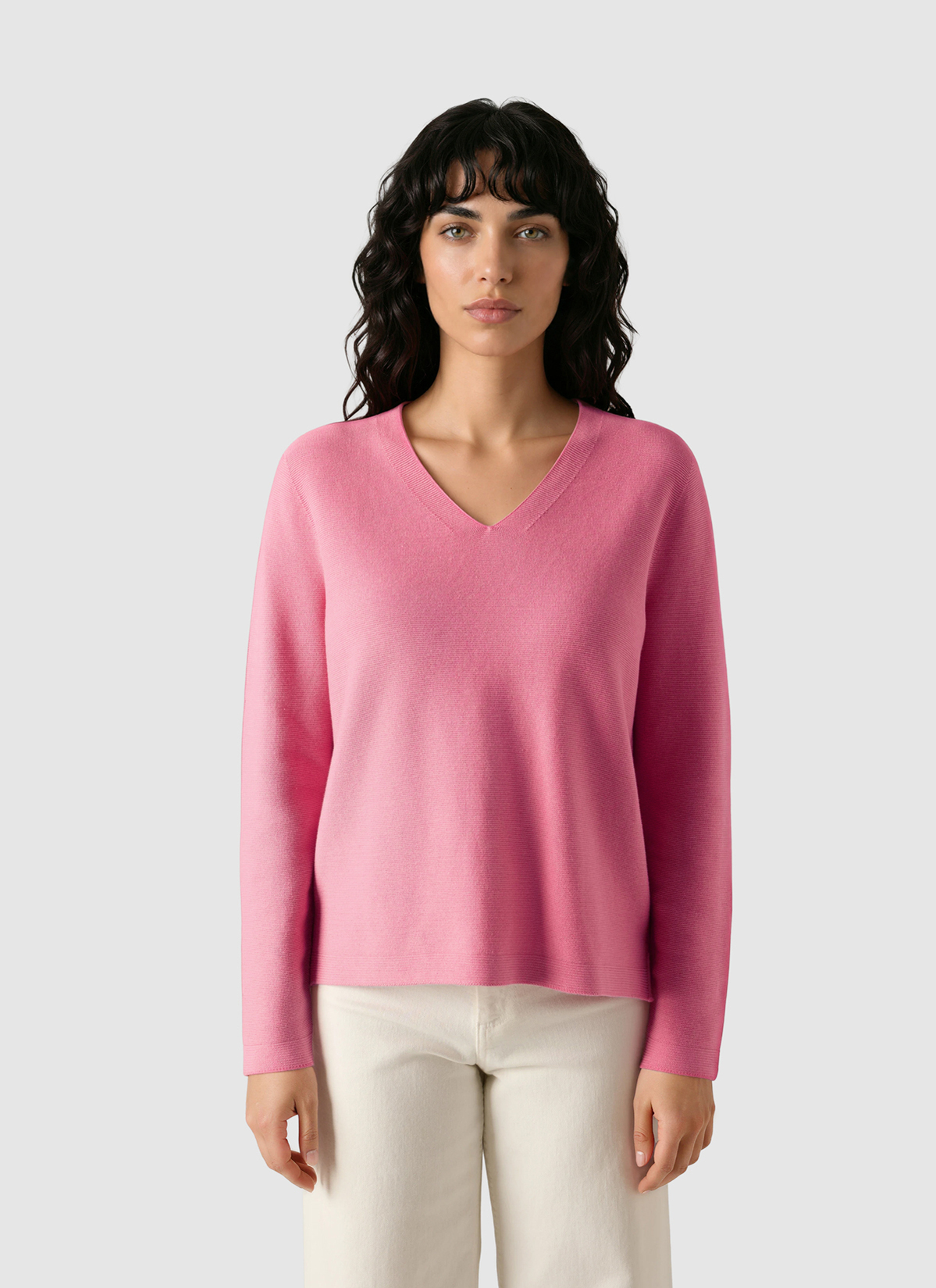 Pullover V-Ausschnitt 1/1 Arm, Chateau Rose Detailansicht 2