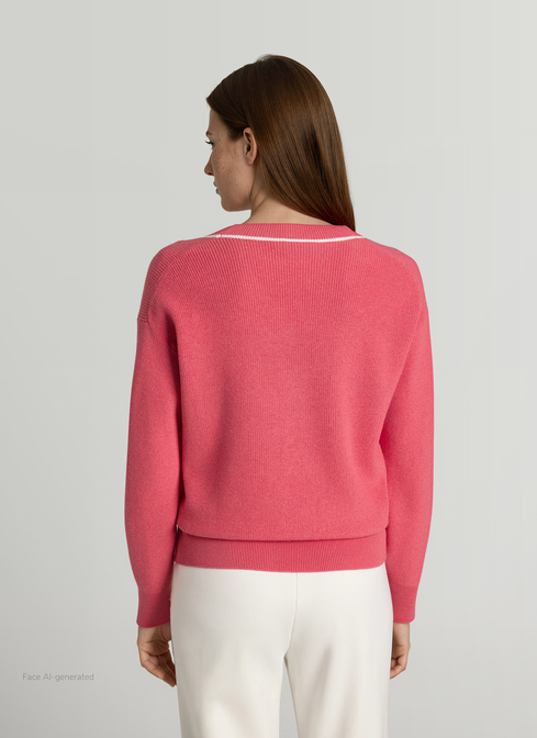 Pullover V-Ausschnitt 1/1 Arm width=