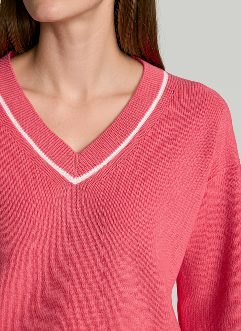 Pullover V-Ausschnitt 1/1 Arm width=