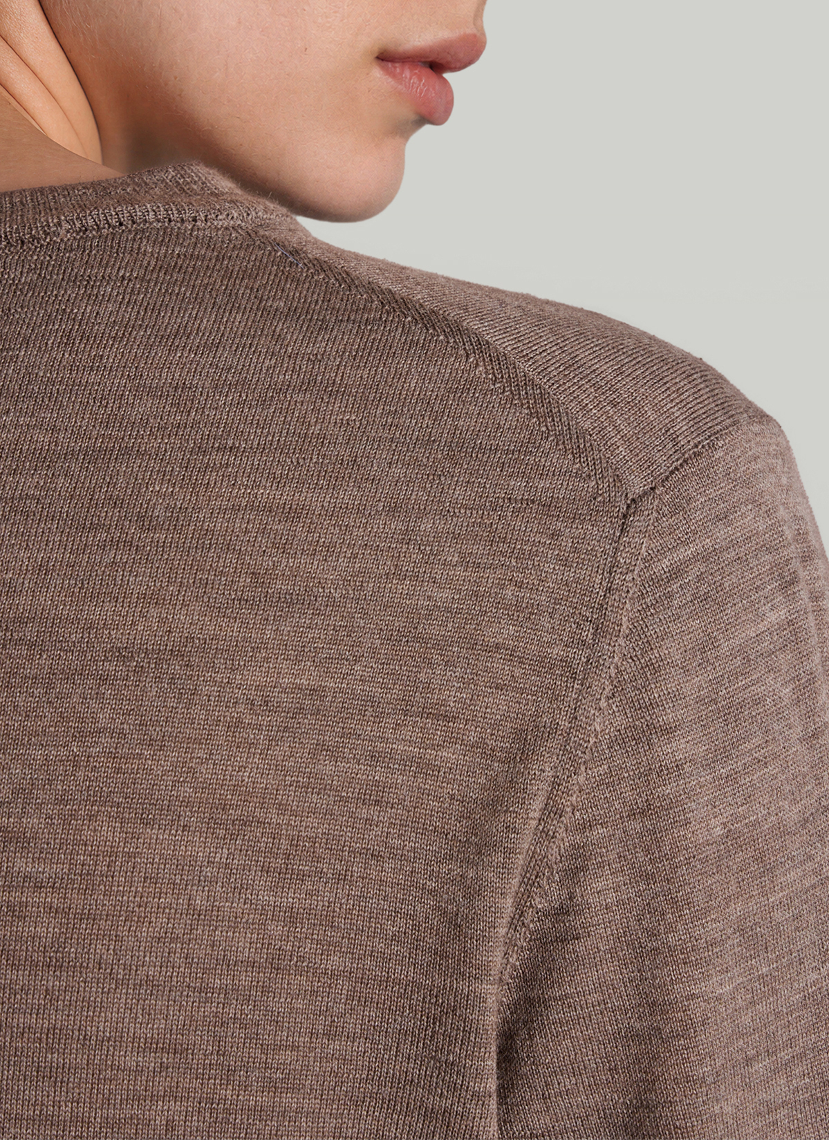 Pullover Rundhals 1/1 Arm, Brownie Detailansicht 1