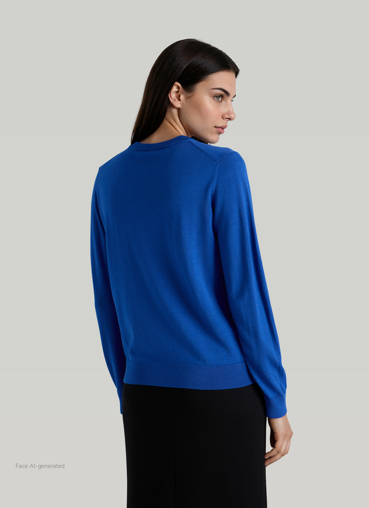 Pullover Rundhals 1/1 Arm, Nordic Light Rückansicht