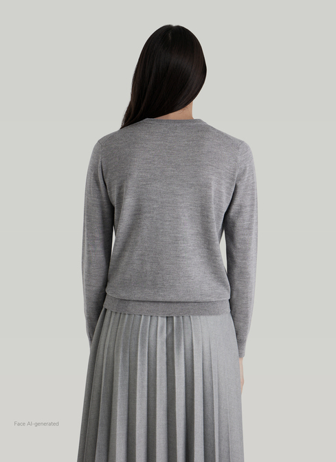 Pullover Rundhals 1/1 Arm width=