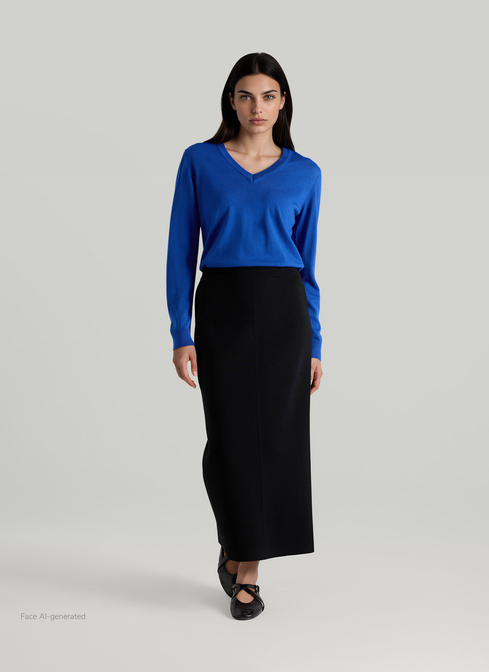 Pullover V-Ausschnitt 1/1 Arm width=