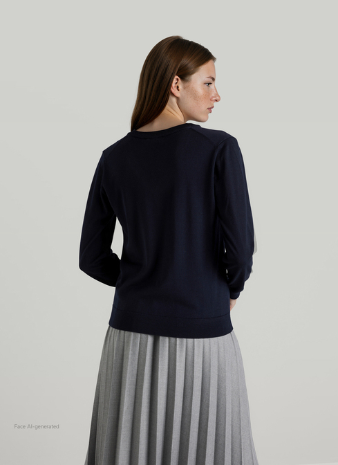 Pullover V-Ausschnitt 1/1 Arm width=