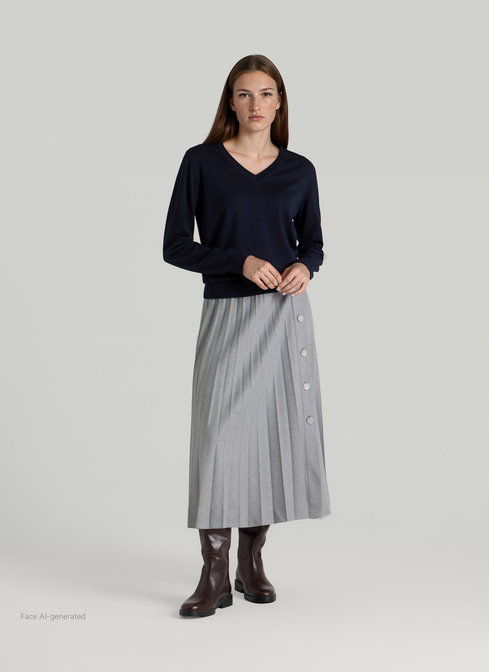 Pullover V-Ausschnitt 1/1 Arm width=