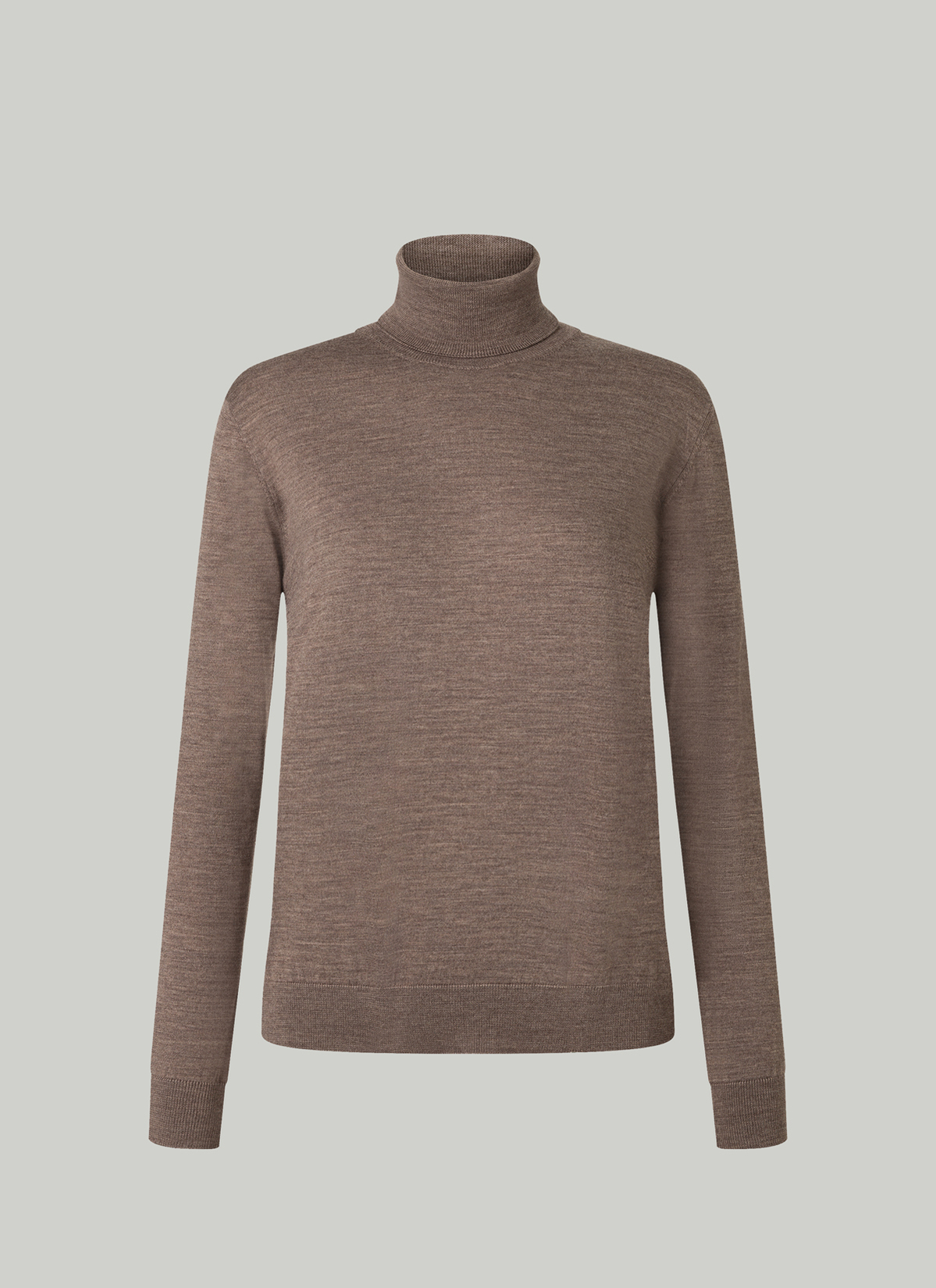 Pullover Rundhals 1/1 Arm, Brownie