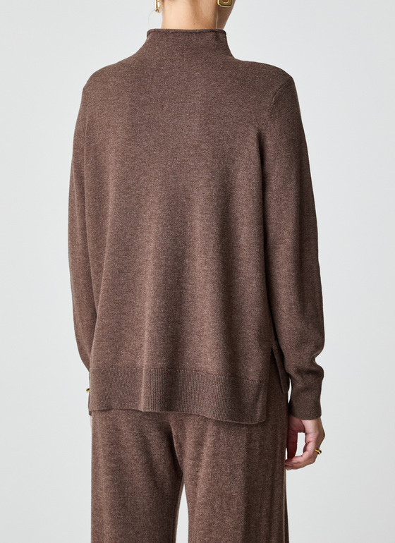 Pullover Stehkragen 1/1 Arm Hardwood Frontansicht