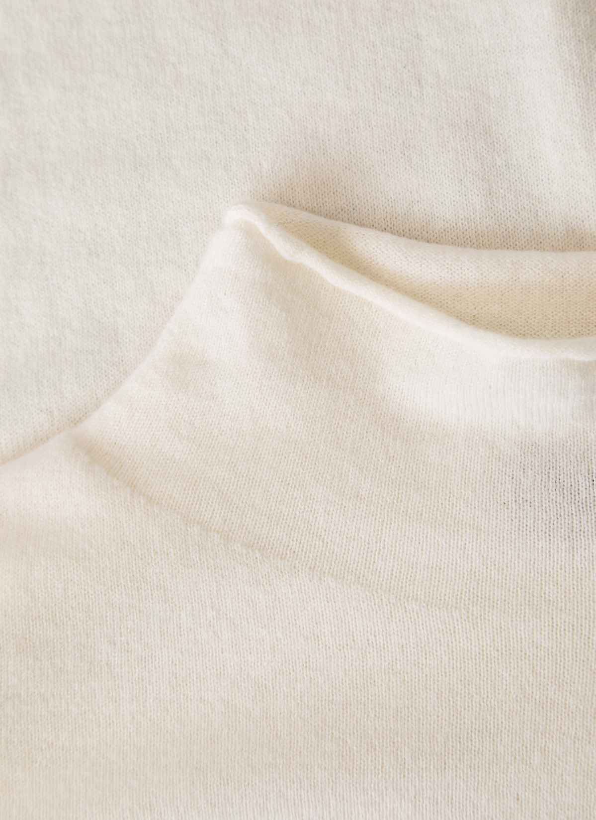 Pullover Stehkragen 1/1 Arm, New White 