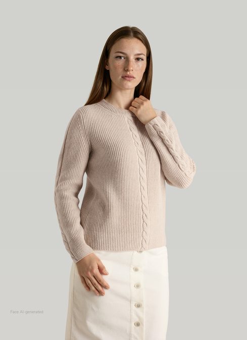 Pullover Rundhals 1/1 Arm width=