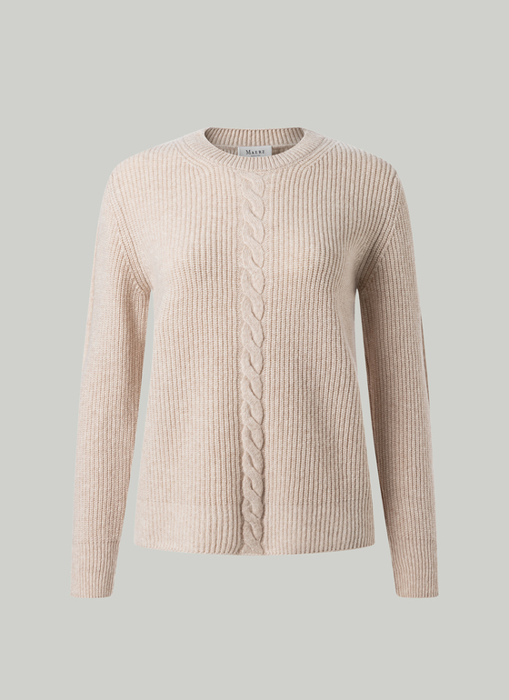 Pullover Rundhals 1/1 Arm Frosted Dune Frontansicht