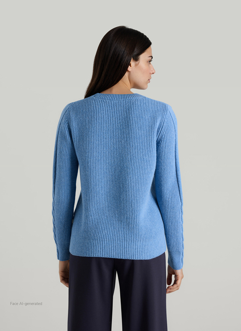 Pullover Rundhals 1/1 Arm width=