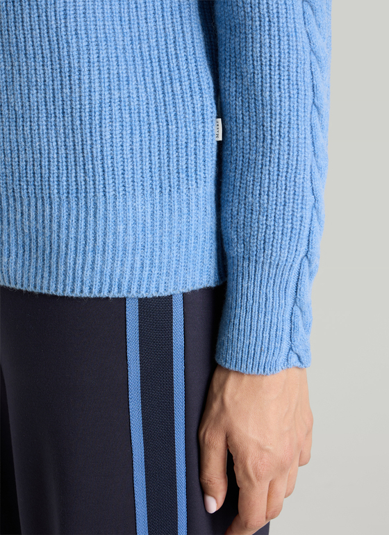 Pullover Rundhals 1/1 Arm Dutch Blue Frontansicht