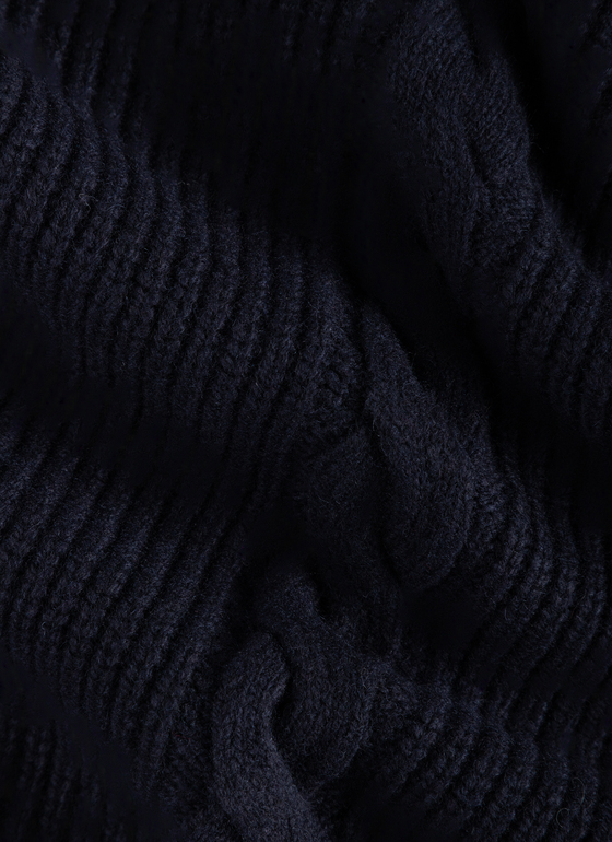 Pullover Rundhals 1/1 Arm Navy Frontansicht