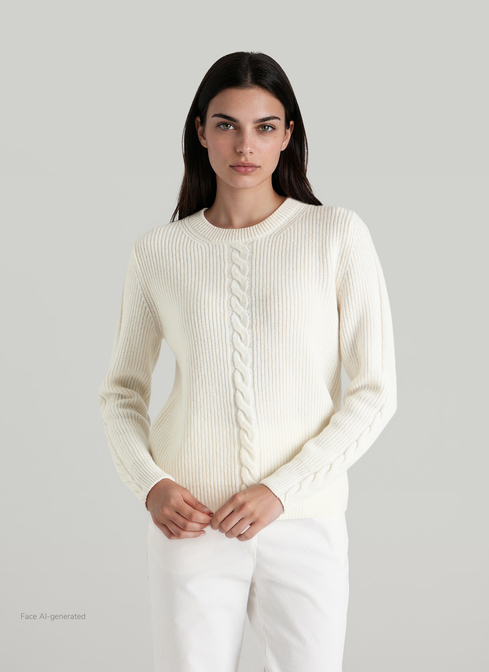 Pullover Rundhals 1/1 Arm width=