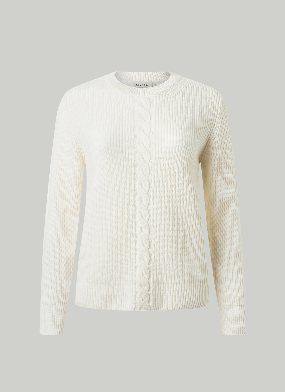Pullover Rundhals 1/1 Arm, New White