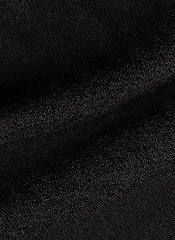 Pullover Rundhals 1/1 Arm Black Frontansicht
