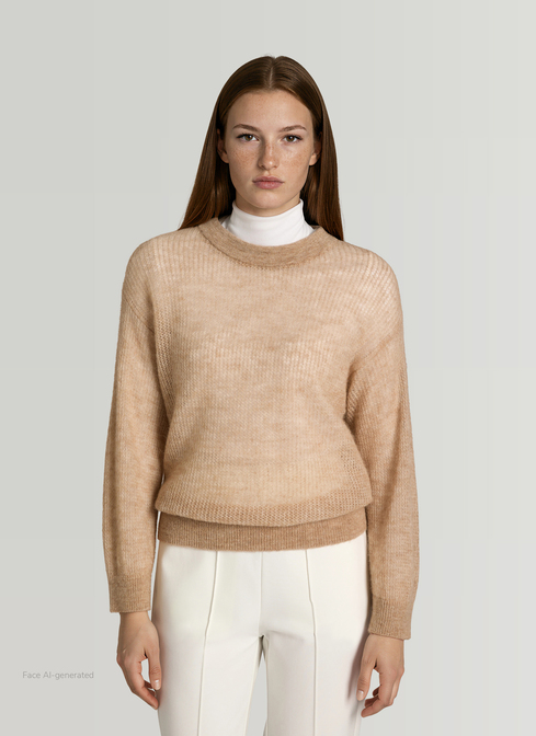 Pullover Rundhals 1/1 Arm width=