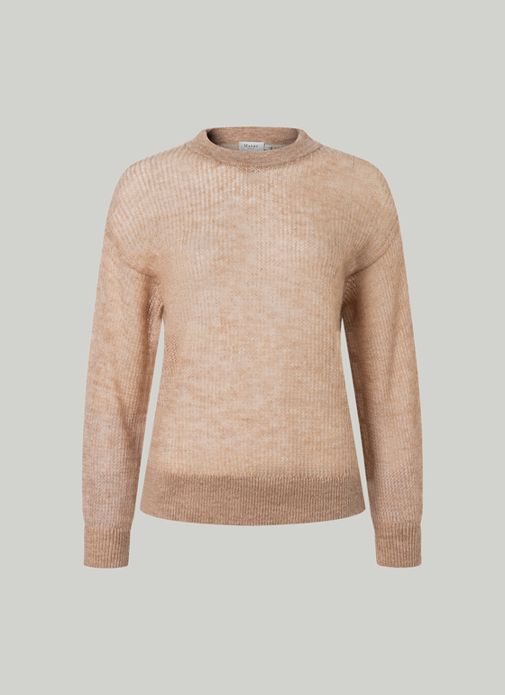 Pullover Rundhals 1/1 Arm Sesame Frontansicht