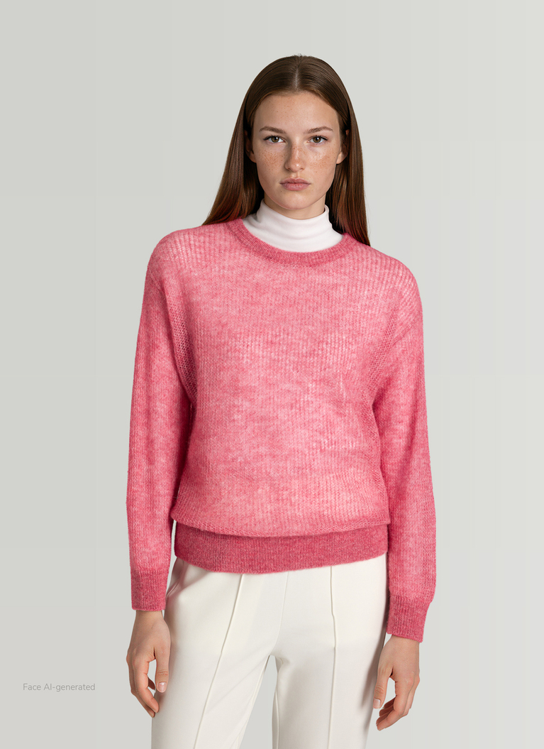 RundhalspulloverDesert Rose Frontansicht