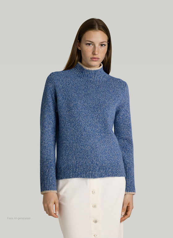 Pullover Stehkragen 1/1 Arm Nordic Light Frontansicht