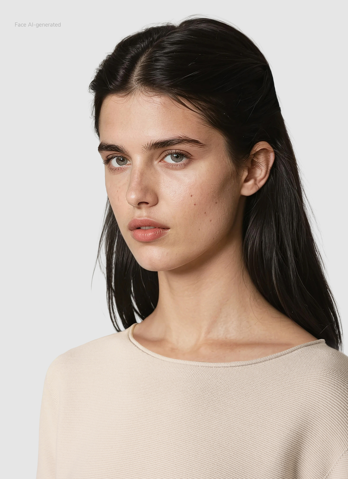 Pullover Rundhals 1/1 Arm, French Oak Detailansicht 1