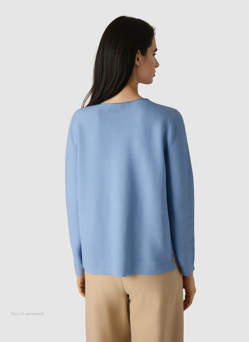 Pullover Rundhals 1/1 Arm width=