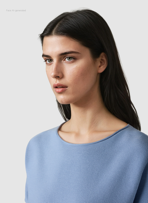 Pullover Rundhals 1/1 Arm width=