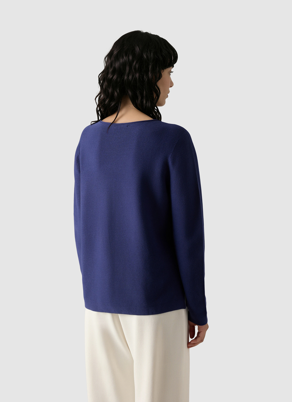 Pullover Rundhals 1/1 Arm, Midnight Sail Rückansicht