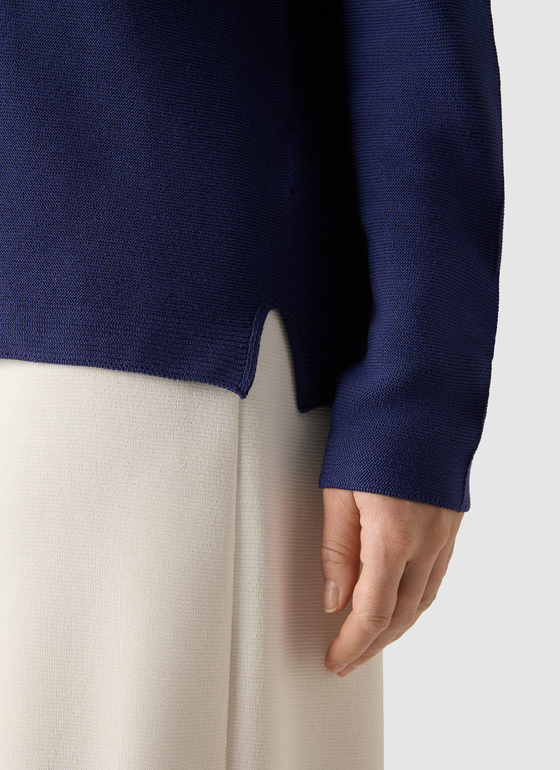 Pullover Rundhals 1/1 Arm Midnight Sail Frontansicht