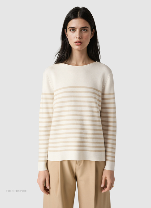 Pullover Rundhals 1/1 Arm width=