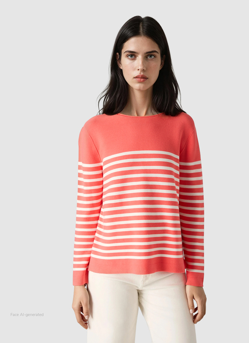 Pullover Rundhals 1/1 Arm width=