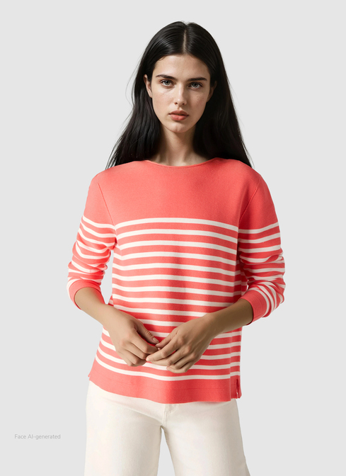 Pullover Rundhals 1/1 Arm width=