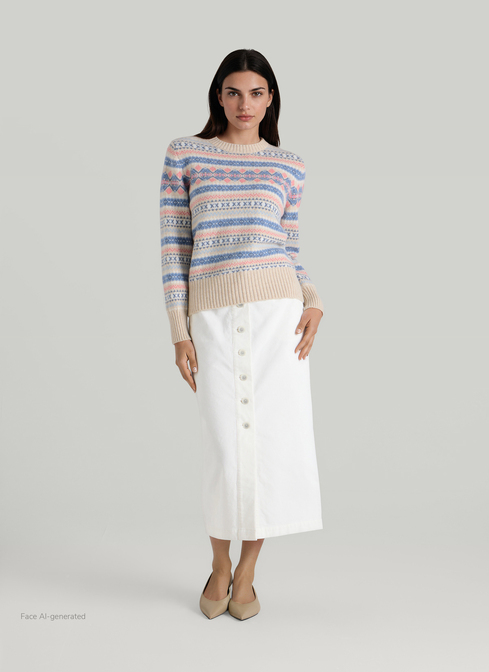 Pullover Rundhals 1/1 Arm width=