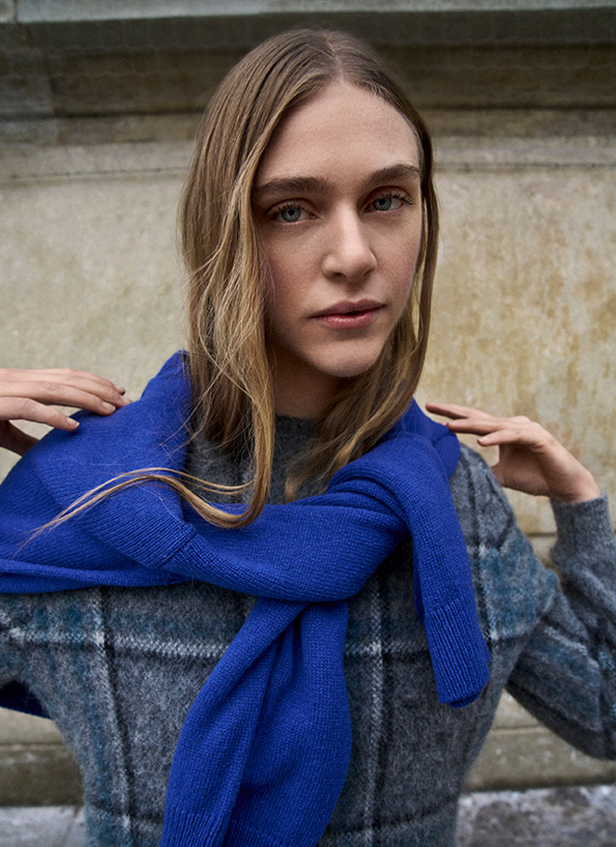 Pullover Rundhals 1/1 Arm, Autumn Mist Frontansicht