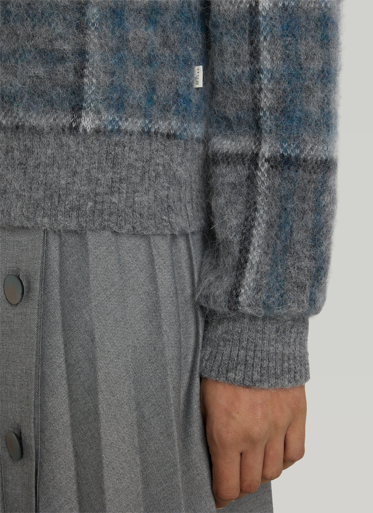 Pullover Rundhals 1/1 Arm, Autumn Mist Detailansicht 1